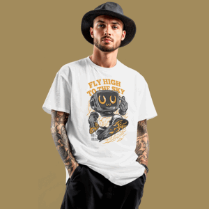 Fly High To the sky Men Oversized T-shirt